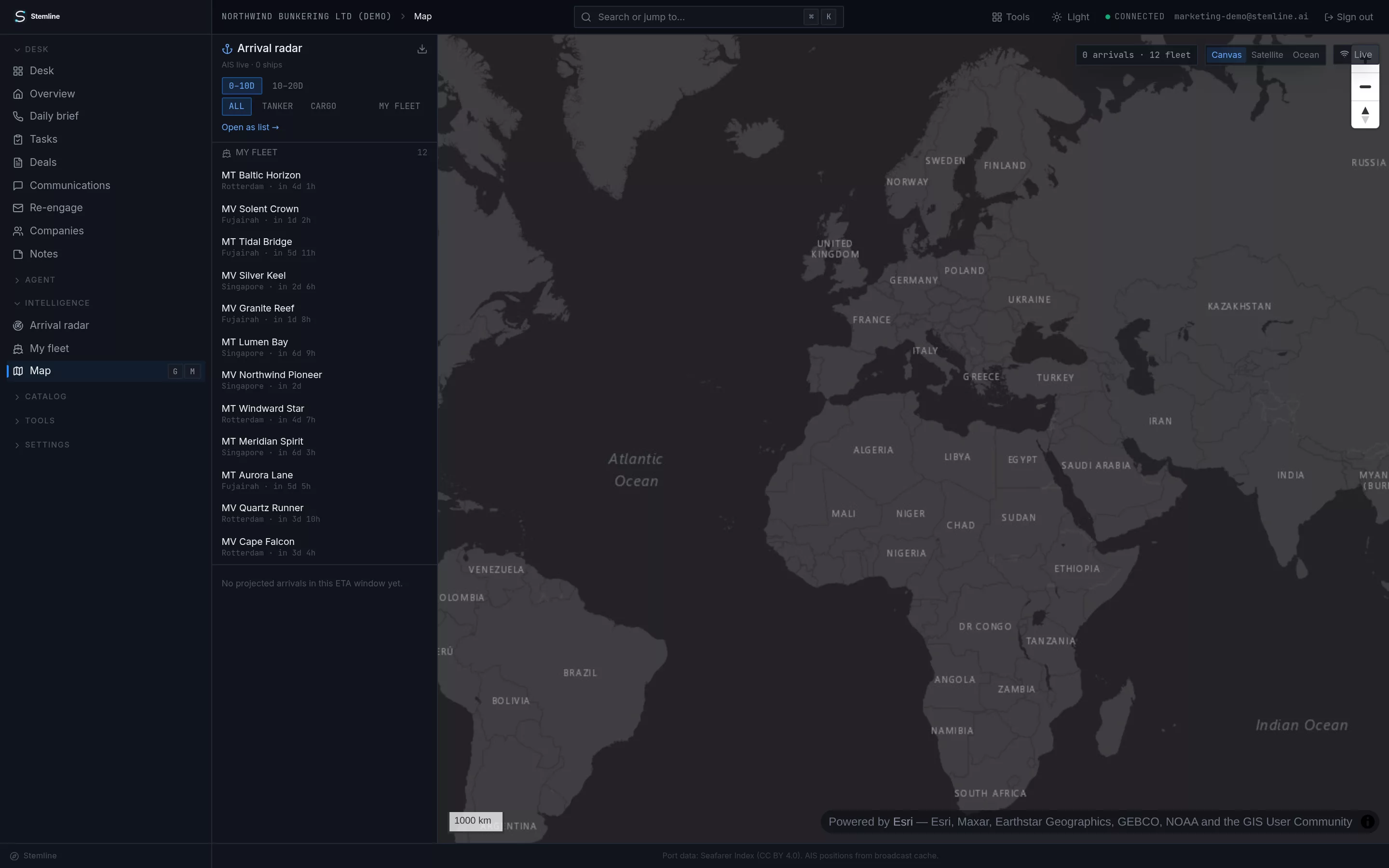 Spot demand on the map